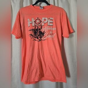 Hope Anchors The Soul Short Sleeve Graphic Tee Size Medium